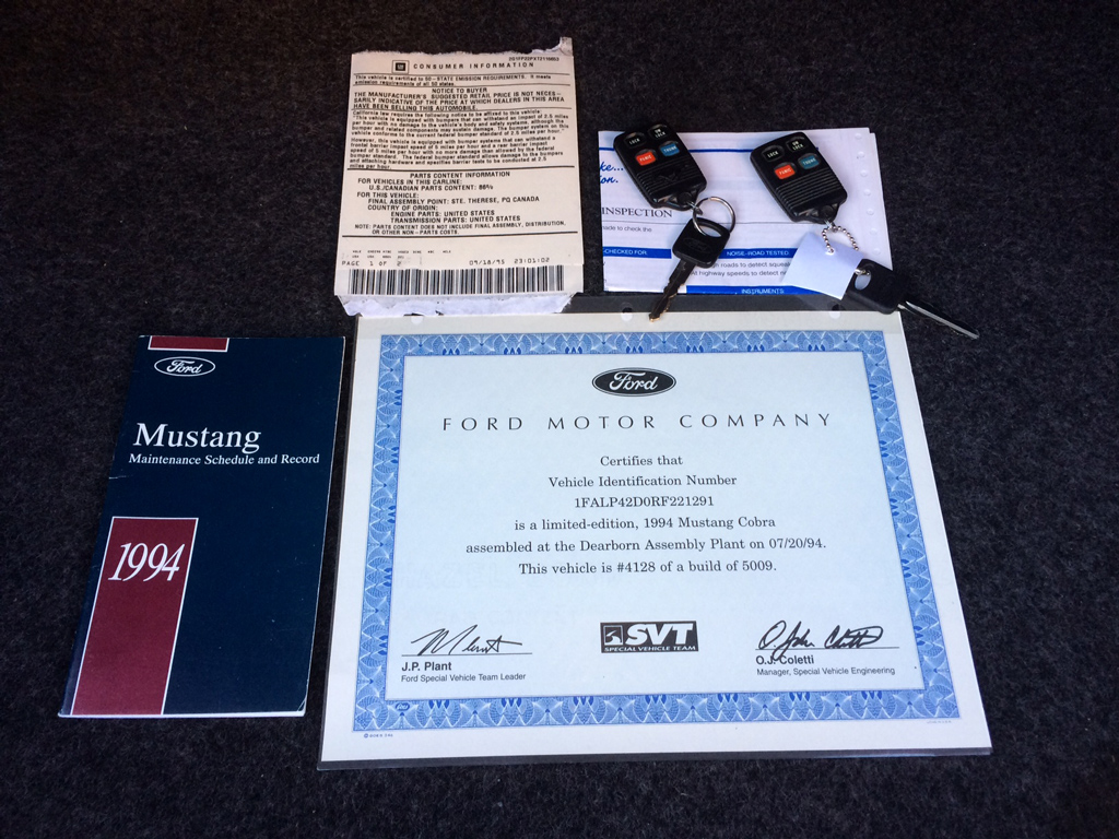 1994 Ford Mustang Cobra - SOLD