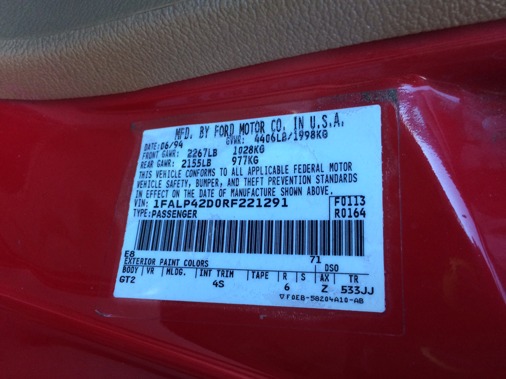 1994 Ford Mustang Cobra - SOLD